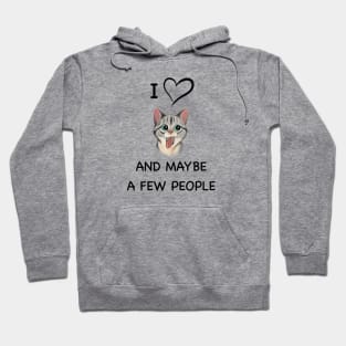 Cute Cat | I love Cats and maybe a few people design | funny cat Hoodie